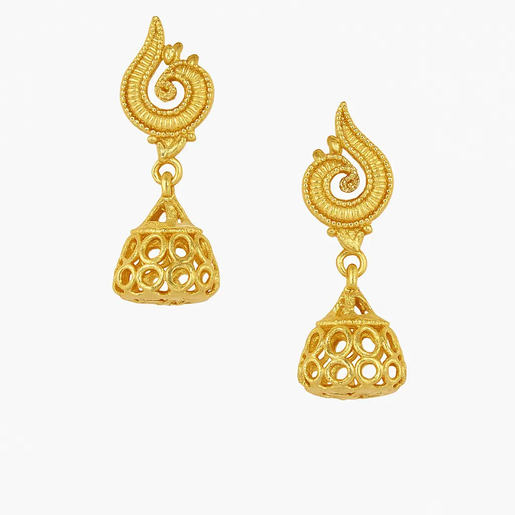 Jhumka Earrings Goldplated