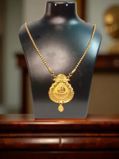 Gold Plated Chain with Pedent